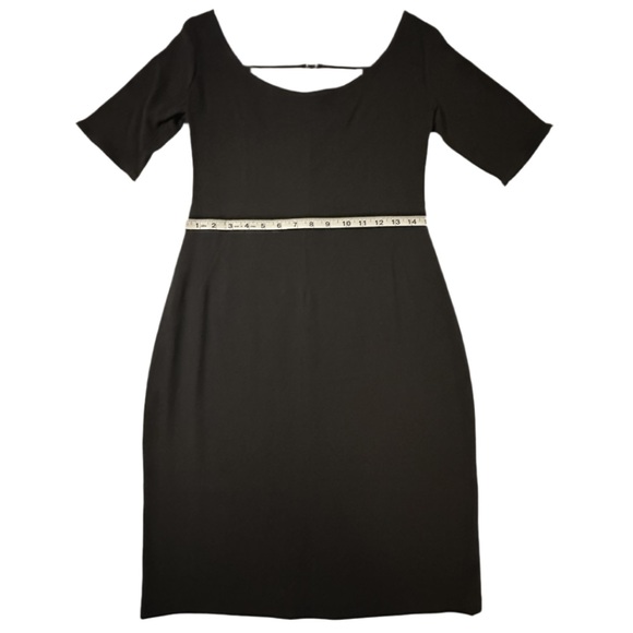 DOLCE & GABBANA | Black Scoop Neck Short Sleeve Knee-Length Dress IT 42/US 10 - Picture 10 of 16